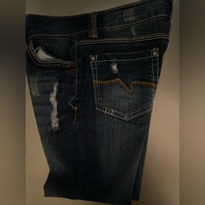 Vigoss Girls Jeans  size 12 (cuffed bottom).